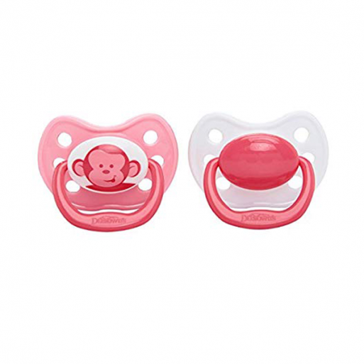 Dr.Brown 971 Pacifier with Handle 6-12m - Pink