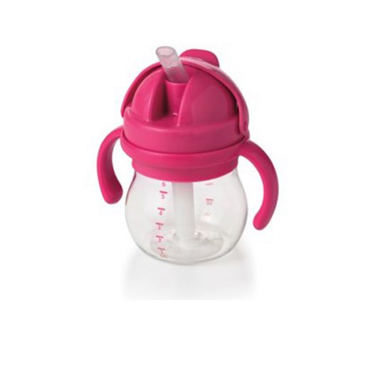 OXO Tot Grow Straw Cup W/Handles 6oz - Pink