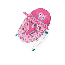 Bright Starts Pretty in Pink Vibrating Bouncer - Owl