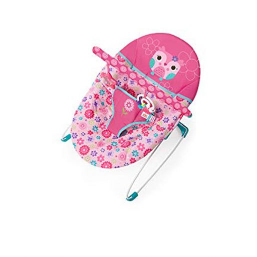 Bright Starts Pretty in Pink Vibrating Bouncer - Owl