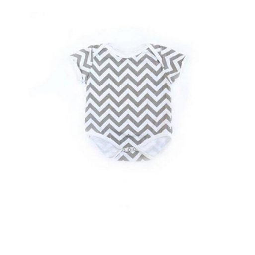 Grey Chevron Romper