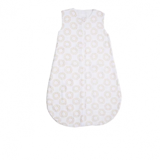 Bebe au Lait Muslin Halo Bebe Bedtime Sleeper 6-12mo.