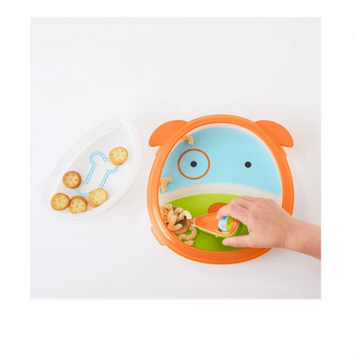 Skiphop Zoo Smart Serve Plate & Bowl - Dog