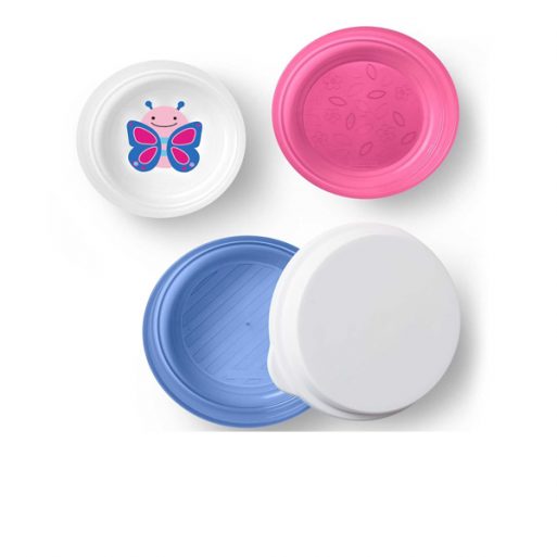 Skiphop Smart Serve 3 pk. Bowls - Butterfly