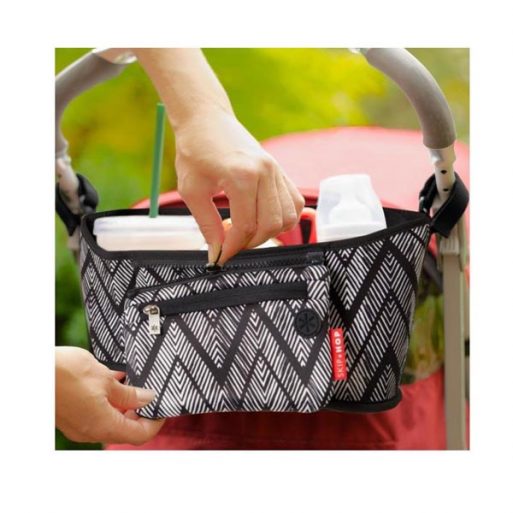 Skiphop Stroller Organizer - Zig Zag Zebra