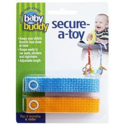 Baby Buddy Secure-a-Toy - Blue Gold