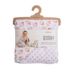 Bebe au Lait Snuggle Blanket Muslin Dewberry/Lattice