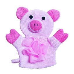 Body Puff Animal - Piggy Pink