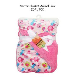 Carter Blanket Animal Pink