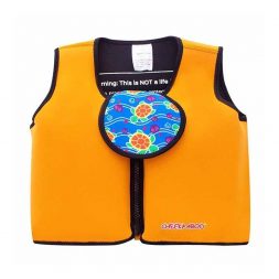 Cheekaaboo Floatsy Jacket - Orange / Sea Turtle (M)