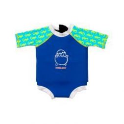 Cheekaaboo Snugbabes Suit - Navy Blue / Sea Horse L(18-30m)