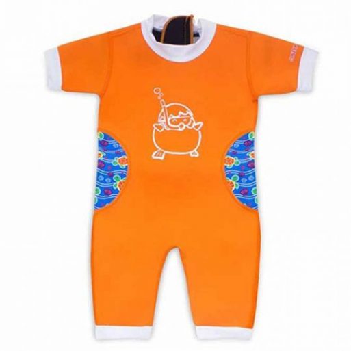 Cheekaaboo Warmiebabes Suit - Orange / Sea Turtle XL(2-4y)