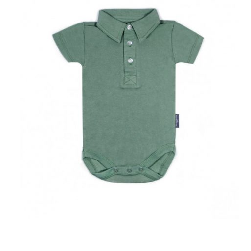 Little Palmerhaus Bodysuit Collar Boy 3m - Forest