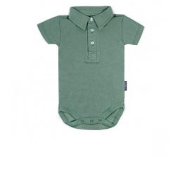 Little Palmerhaus Bodysuit Collar Boy NB - Forest