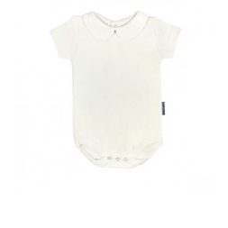 Little Palmerhaus Bodysuit Collar Girl 6m - Cream