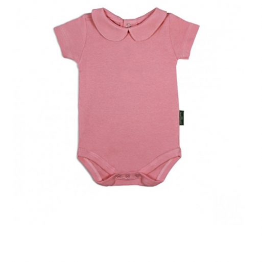 Little Palmerhaus Bodysuit Collar Girl 9m - Rose