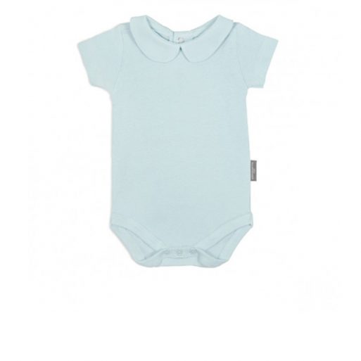 Little Palmerhaus Bodysuit Collar Girl NB - Sage Green