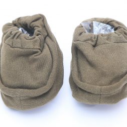 Cribcot Booties Plain - Army Green