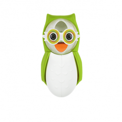 Flipper Toothbrush Cover + Timer Owl - Earthy (Green)