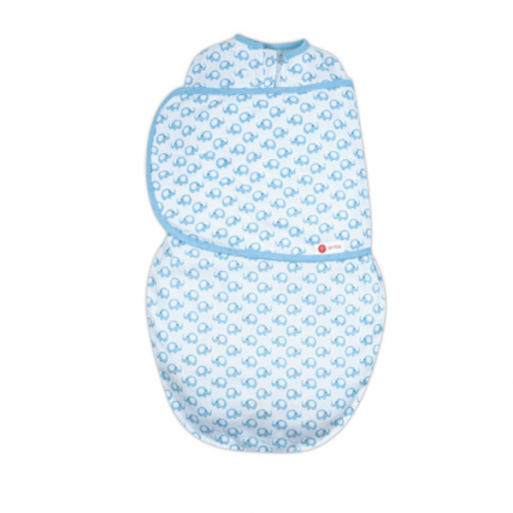 Embe Classic - 2-Way Swaddle Blue Elephants