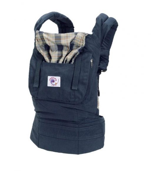 Ergobaby Organic Baby Carrier Navy Plaid