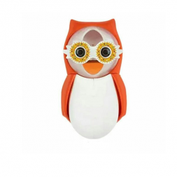 Flipper Toothbrush Cover + Timer Owl - Hearty (Orange)