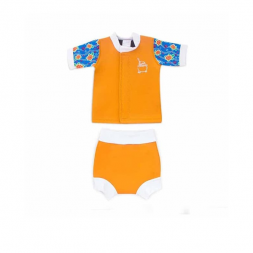 Cheekaaboo Huggiesbabes Suit - Orange / Sea Turtle M(18-30m)