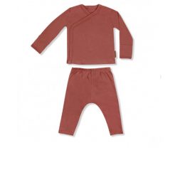 Little Palmerhaus Baby Kimono 12m - Brick