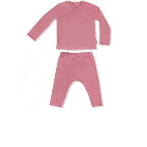 Little Palmerhaus Baby Kimono 12m - Rose