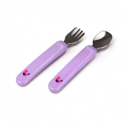 Kidsme Premier Spoon and Fork - Lavender