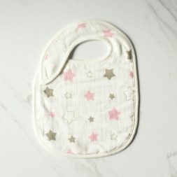 Little Palmerhaus Snappy Bib - Twinkle in Pink