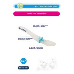 Lucky Baby Poppy Silicone Spoon