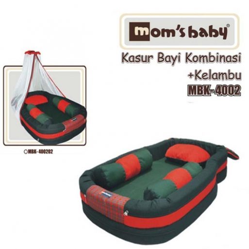 Mom Baby Kasur Kelambu Red