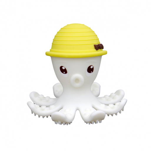 Mombella Octopus Teether Toy Doo - Lemon