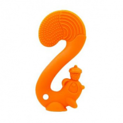 Mombella Squirrel Teether Toy Doo - Orange