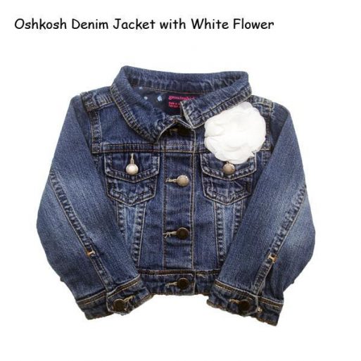 Oshkosh Denim Jacket with White Flower