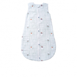 Bebe au Lait Muslin Little Owl Bebe Bedtime Sleeper 6-12mo.