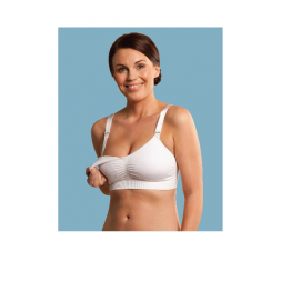 Carriwell Seamless Padded Nursing Bra White L