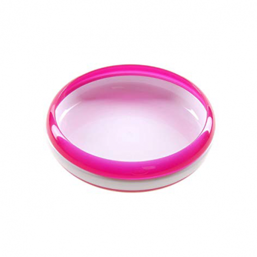 OXO Tot Training Plate with Removable Ring Pink