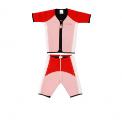 Cheekaaboo Kiddy Twinwet Suit - Pink + Red L(6-8y)