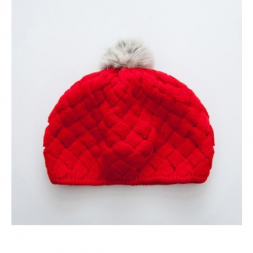 Baobei Knit Fur Hat - Red