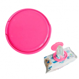 Javalock Round Reusable Wet Wipe Cover - Pink