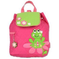 Stephen Joseph Quilted Backpack Frog