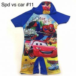 Swimsuit Spiderman vs Cars (L)