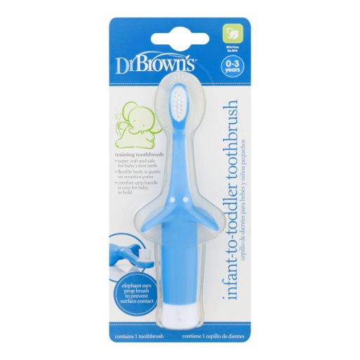 Dr.Brown Infant-To-Toddler Toothbrush - Blue