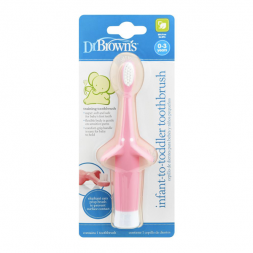 Dr.Brown Infant-To-Toddler Toothbrush - Pink