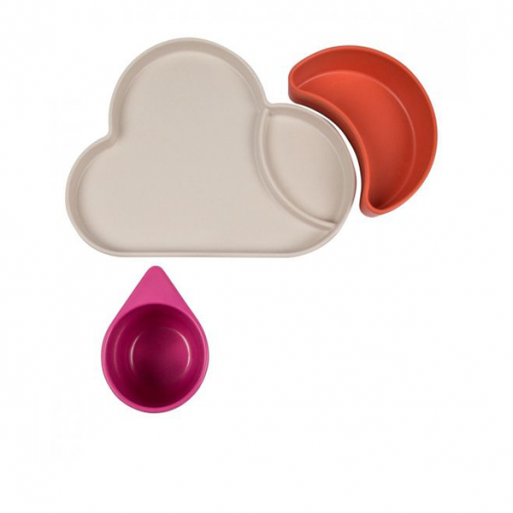 Tum Tum Eco Cloud Dining Set - Pink/Orange