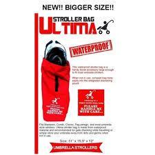 Ultima Stroller Bag For Standart/Double Strollers Red