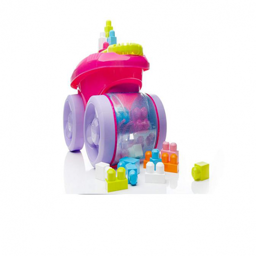 Mega Bloks Scooping Wagon Pink