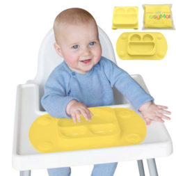 EasyMat Mini Portable Baby Suction Plate - Buttercup